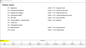 BMW INPA analog module menu